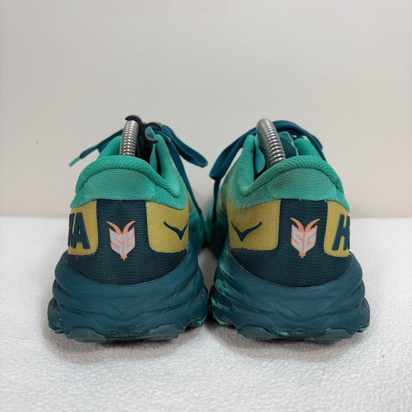 Hoka Speedgoat 5 Shoes Womens 9.5B Green *No Insole Running Tail Vibram Sneakers - Picture 2 of 16